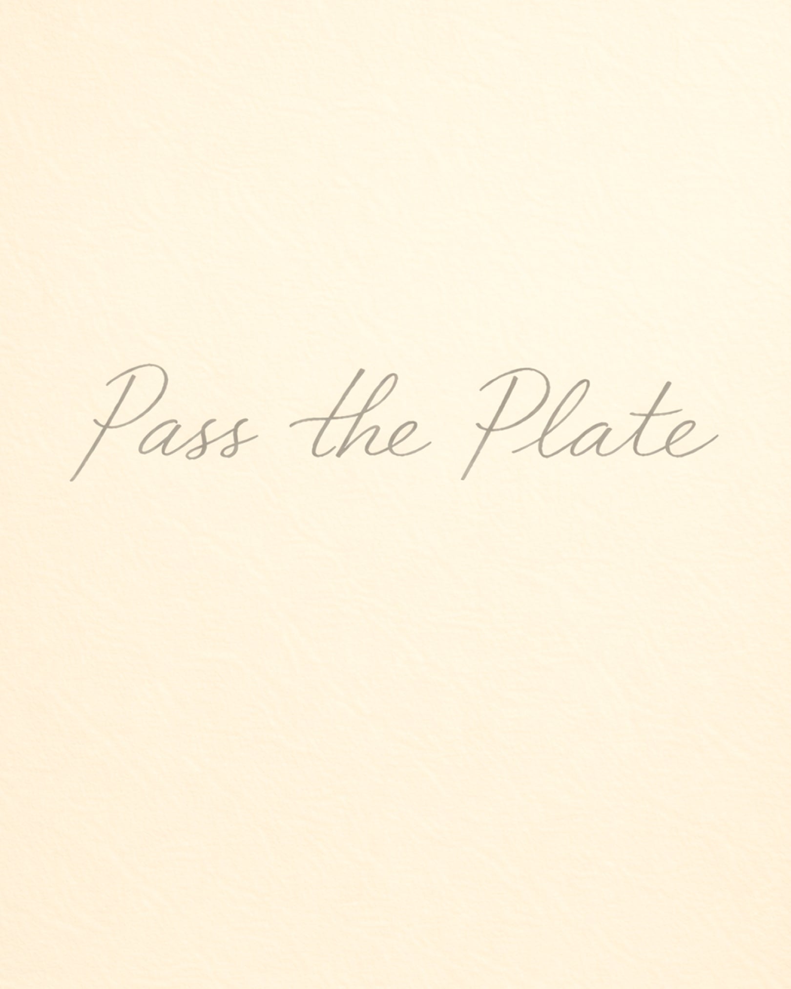Pass the Plate ep. 1 with Shot the Shallot
